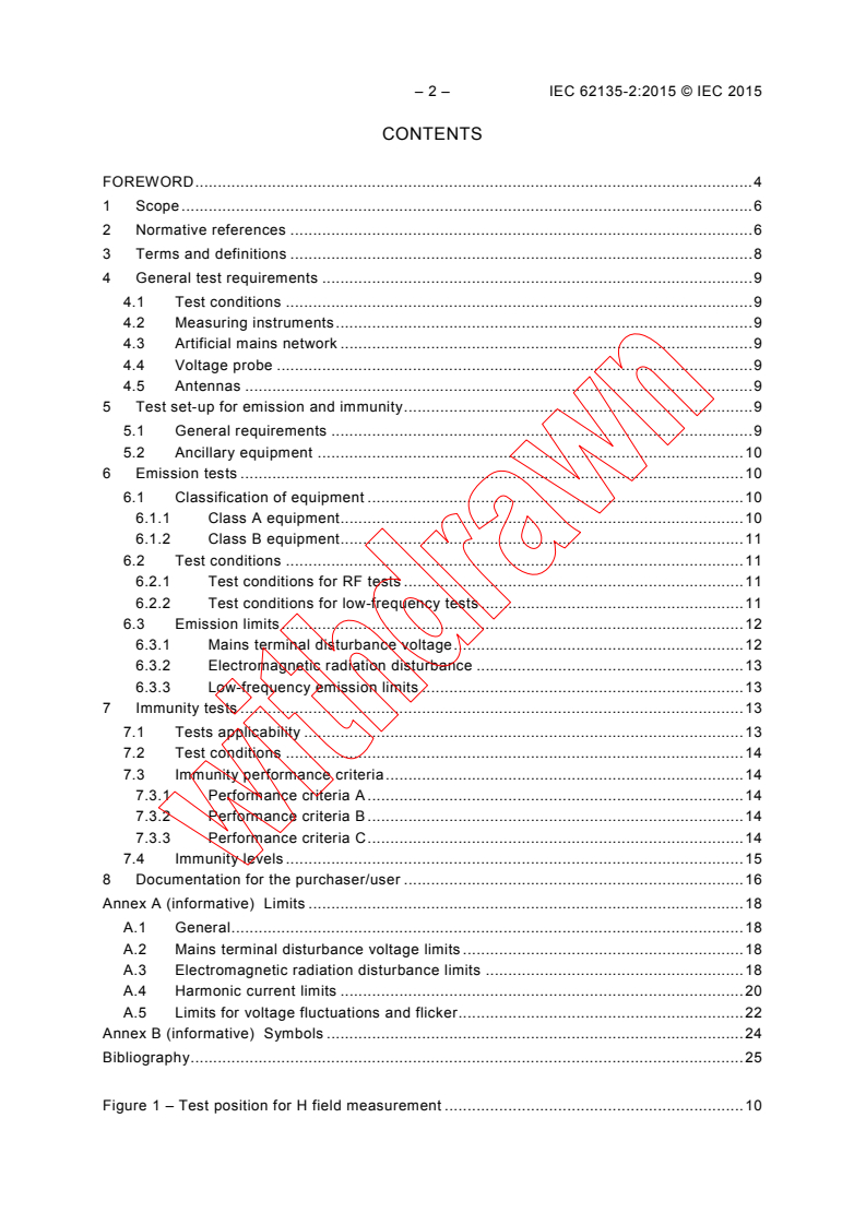 IEC 62135-2:2015 IEC 62135-2:2015 - Resistance welding equipment - Part 2: Electromagnetic compatibility (EMC) requirements
Released:2/24/2015 - Page 4 preview