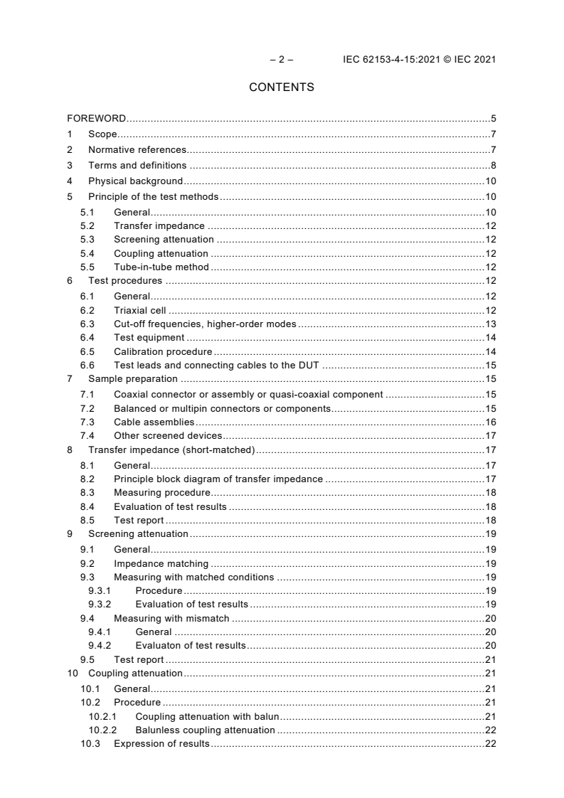 IEC 62153-4-15:2021 IEC 62153-4-15:2021 - Metallic cables and other passive components test methods - Part 4-15: Electromagnetic compatibility (EMC) - Test method for measuring transfer impedance and screening attenuation - or coupling attenuation with triaxial cell
Released:8/3/2021 - Page 4 preview