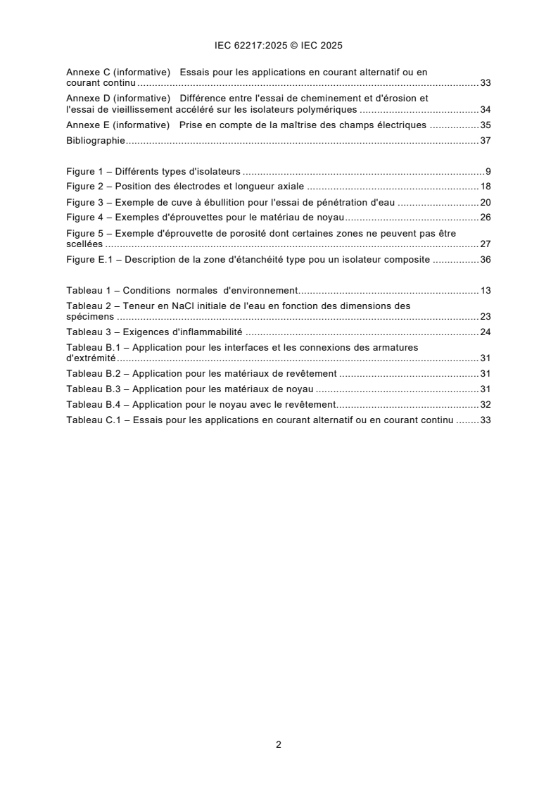 IEC 62217:2025 IEC 62217:2025 - Isolateurs polymériques à haute tension pour usage intérieur et extérieur - Définitions générales, méthodes d'essai et critères d'acceptation/6/2025 - Page 4 preview