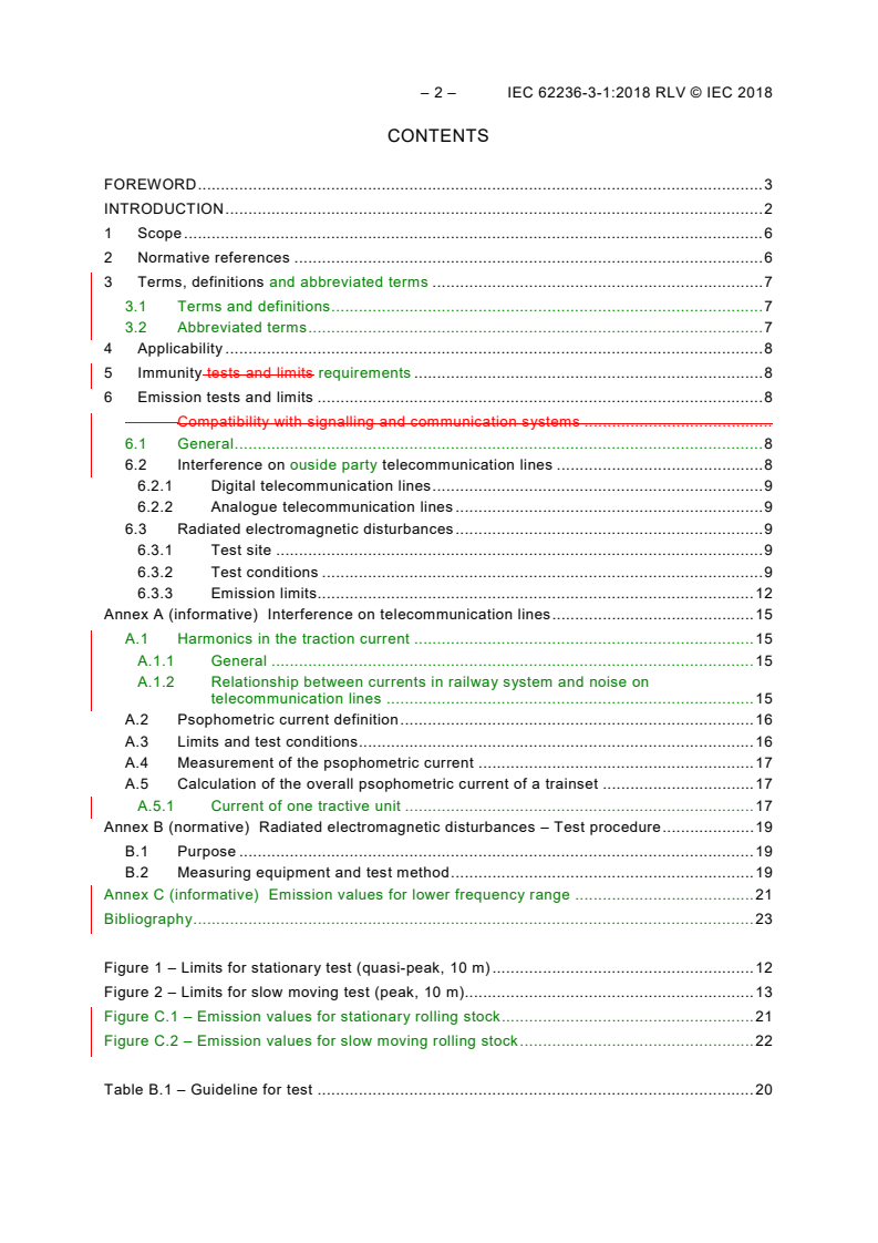 IEC 62236-3-1:2018 IEC 62236-3-1:2018 RLV - Railway applications - Electromagnetic compatibility - Part 3-1: Rolling stock - Train and complete vehicle
Released:2/15/2018 - Page 4 preview