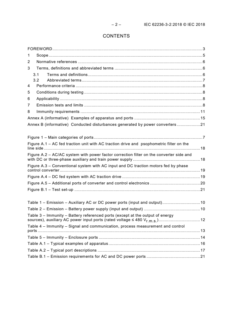 IEC 62236-3-2:2018 IEC 62236-3-2:2018 - Railway applications - Electromagnetic compatibility - Part 3-2: Rolling stock - Apparatus
Released:2/15/2018 - Page 4 preview