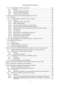 IEC 62278-2:2025 - Railway applications - Specification and demonstration of reliability, availability, maintainability and safety (RAMS) - Part 2: Systems approach to safety
Released:24. 07. 2025
Isbn:9782832705841 - Page 4 preview
