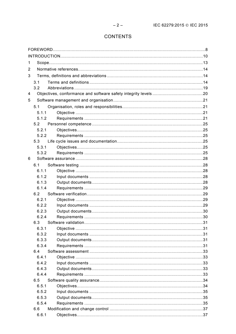 IEC 62279:2015 IEC 62279:2015 - Railway applications - Communication, signalling and processing systems - Software for railway control and protection systems
Released:6/25/2015 - Page 4 preview