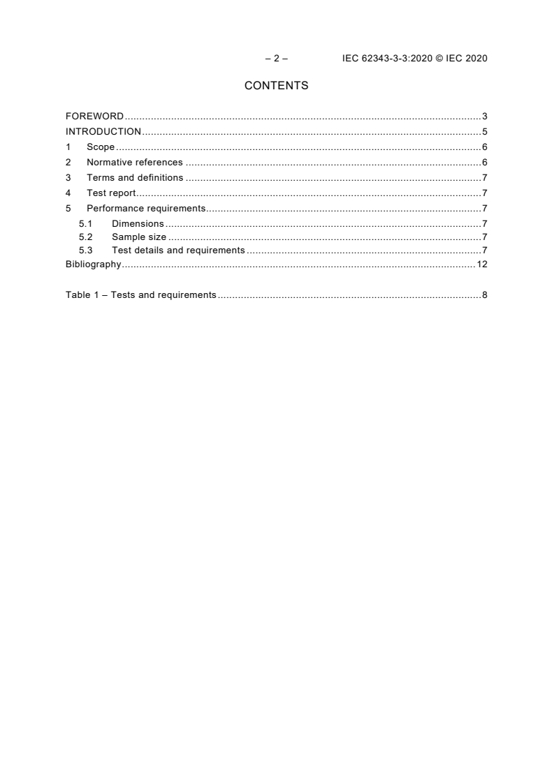 IEC 62343-3-3:2020 IEC 62343-3-3:2020 - Dynamic modules - Part 3-3: Performance specification templates - Wavelength selective switches
Released:4/9/2020 - Page 4 preview