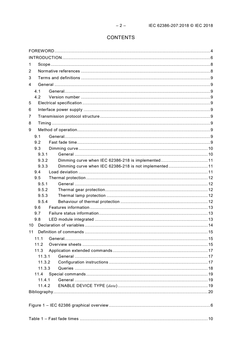 IEC 62386-207:2018 IEC 62386-207:2018 - Digital addressable lighting interface - Part 207: Particular requirements for control gear - LED modules (device type 6)
Released:4/12/2018 - Page 4 preview