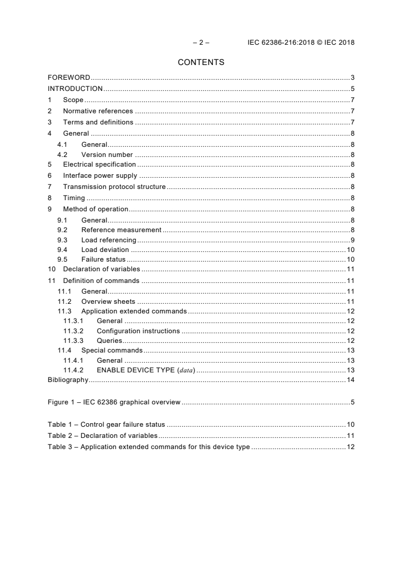 IEC 62386-216:2018 IEC 62386-216:2018 - Digital addressable lighting interface - Part 216: Particular requirements for control gear - Load referencing (device type 15)
Released:4/23/2018 - Page 4 preview