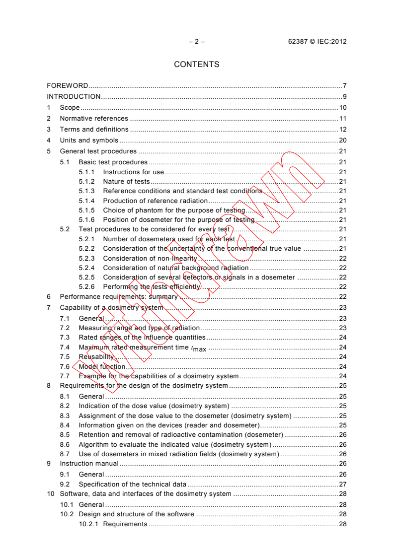 IEC 62387:2012 IEC 62387:2012 - Radiation protection instrumentation - Passive integrating dosimetry systems for personal and environmental monitoring of photon and beta radiation
Released:12/4/2012 - Page 4 preview