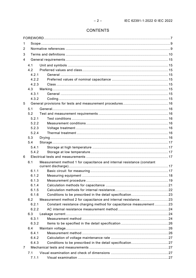 IEC 62391-1:2022 IEC 62391-1:2022 - Fixed electric double-layer capacitors for use in electric and electronic equipment - Part 1: Generic specification
Released:10/20/2022 - Page 4 preview