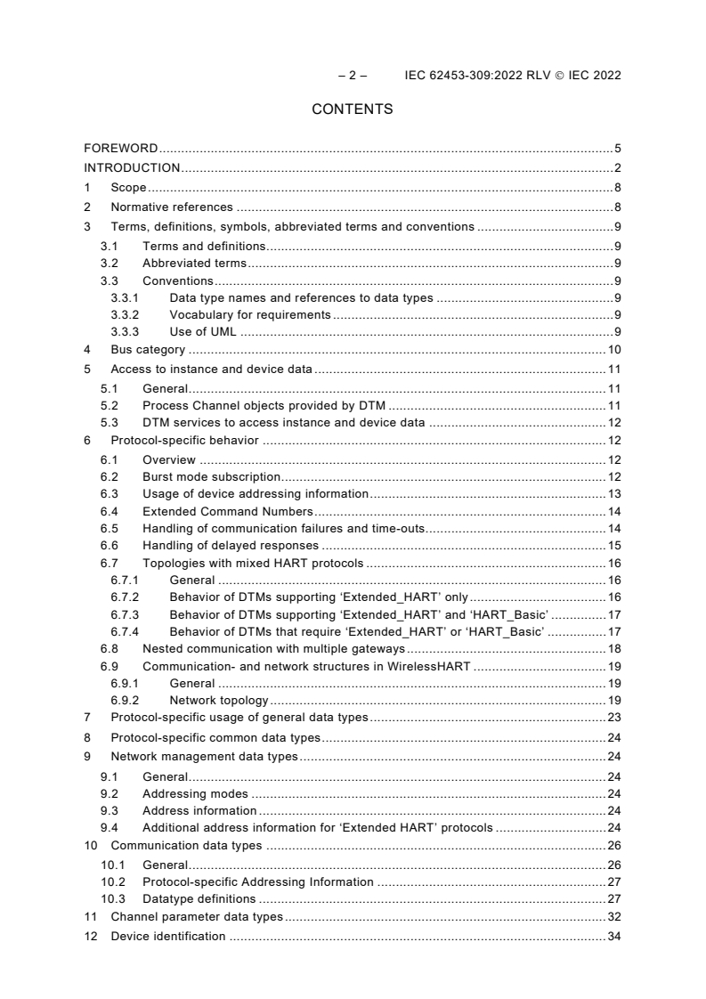 IEC 62453-309:2022 IEC 62453-309:2022 RLV - Field device tool (FDT) interface specification - Part 309: Communication profile integration - IEC 61784 CPF 9
Released:9/2/2022 - Page 4 preview