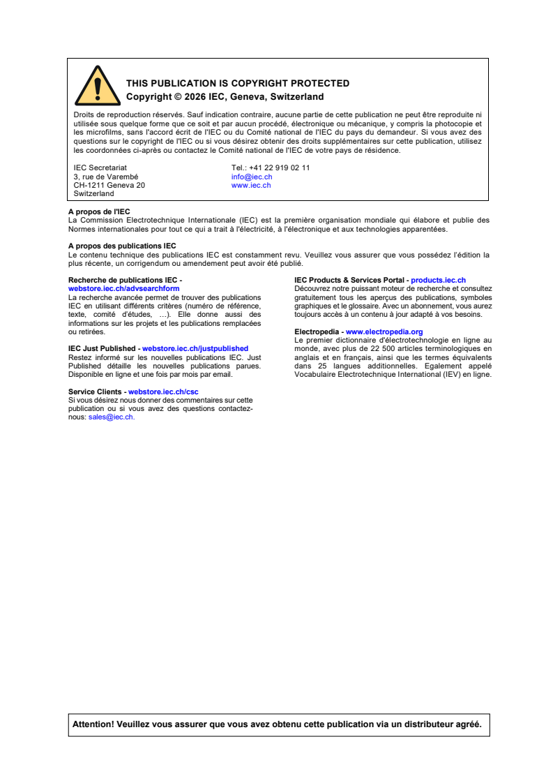 IEC 62475:2026 iec62475{ed2.0}fr - Techniques des essais à haute intensité - Définitions et exigences relatives aux courants d'essai et systèmes de mesure - Page 2 preview