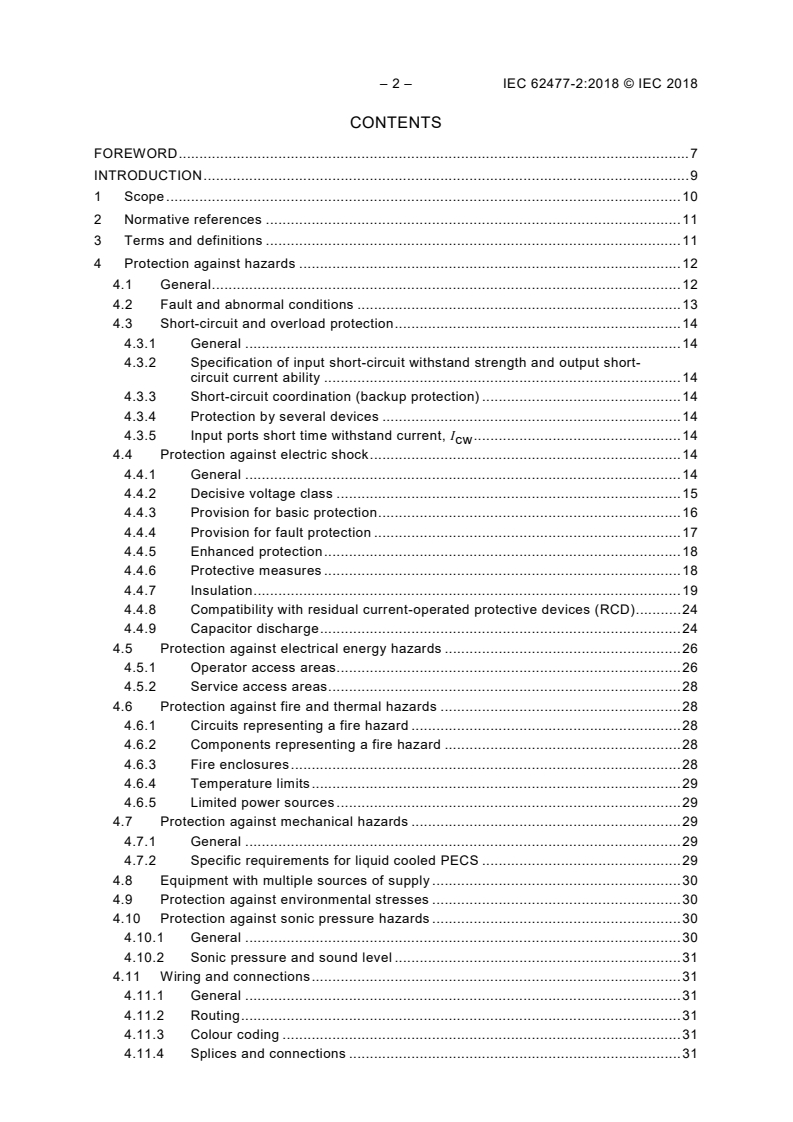 IEC 62477-2:2018 IEC 62477-2:2018 - Safety requirements for power electronic converter systems and equipment - Part 2: Power electronic converters from 1 000 V AC or 1 500 V DC up to 36 kV AC or 54 kV DC
Released:6/21/2018 - Page 4 preview