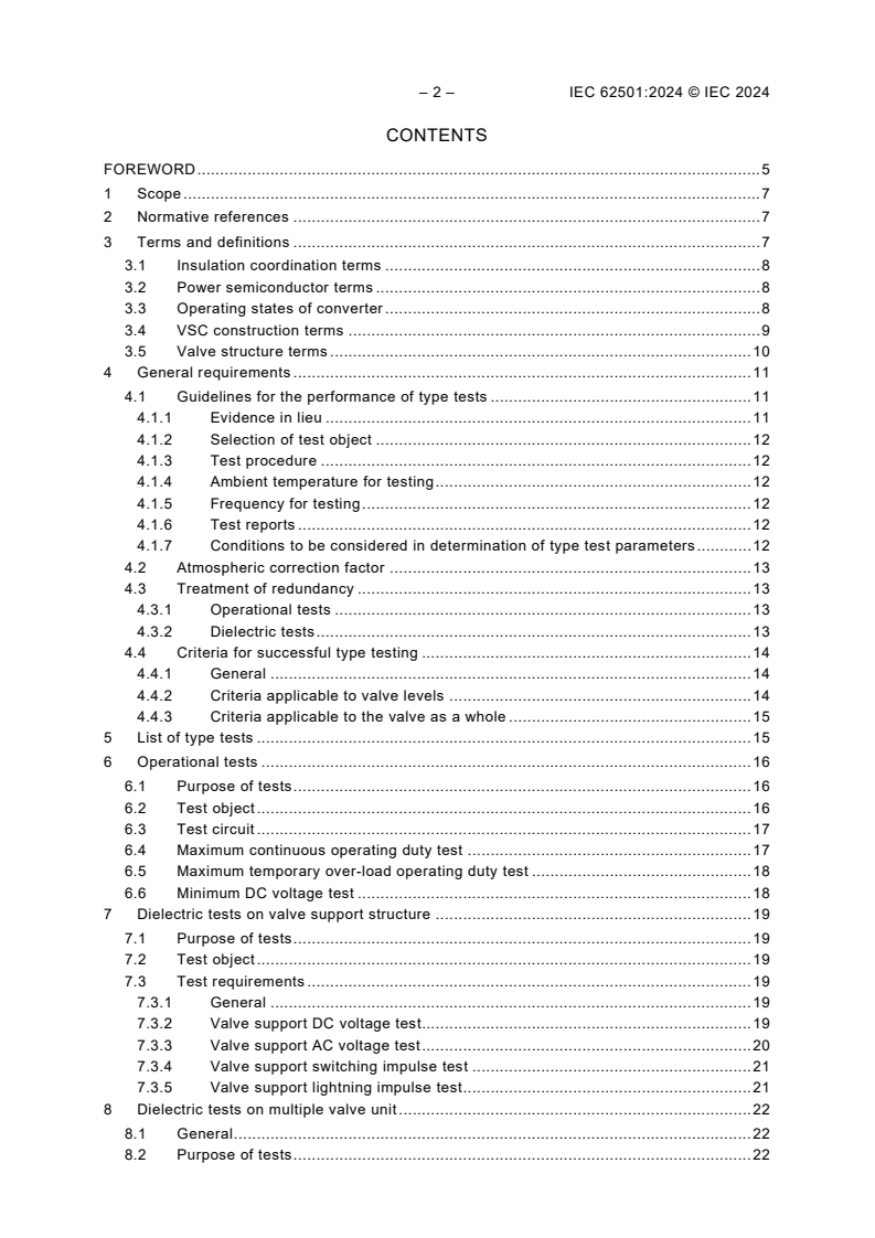 IEC 62501:2024 IEC 62501:2024 - Voltage sourced converter (VSC) valves for high-voltage direct current (HVDC) power transmission - Electrical testing
Released:4/10/2024 - Page 4 preview