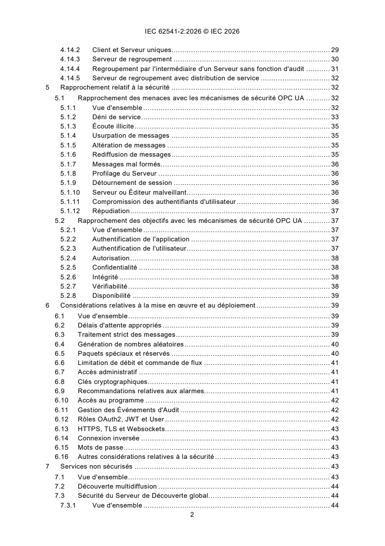 IEC 62541-2:2026 IEC 62541-2:2026 - Architecture unifiée OPC - Partie 2: Modèle de sécurité/12/2026 - Page 4 preview
