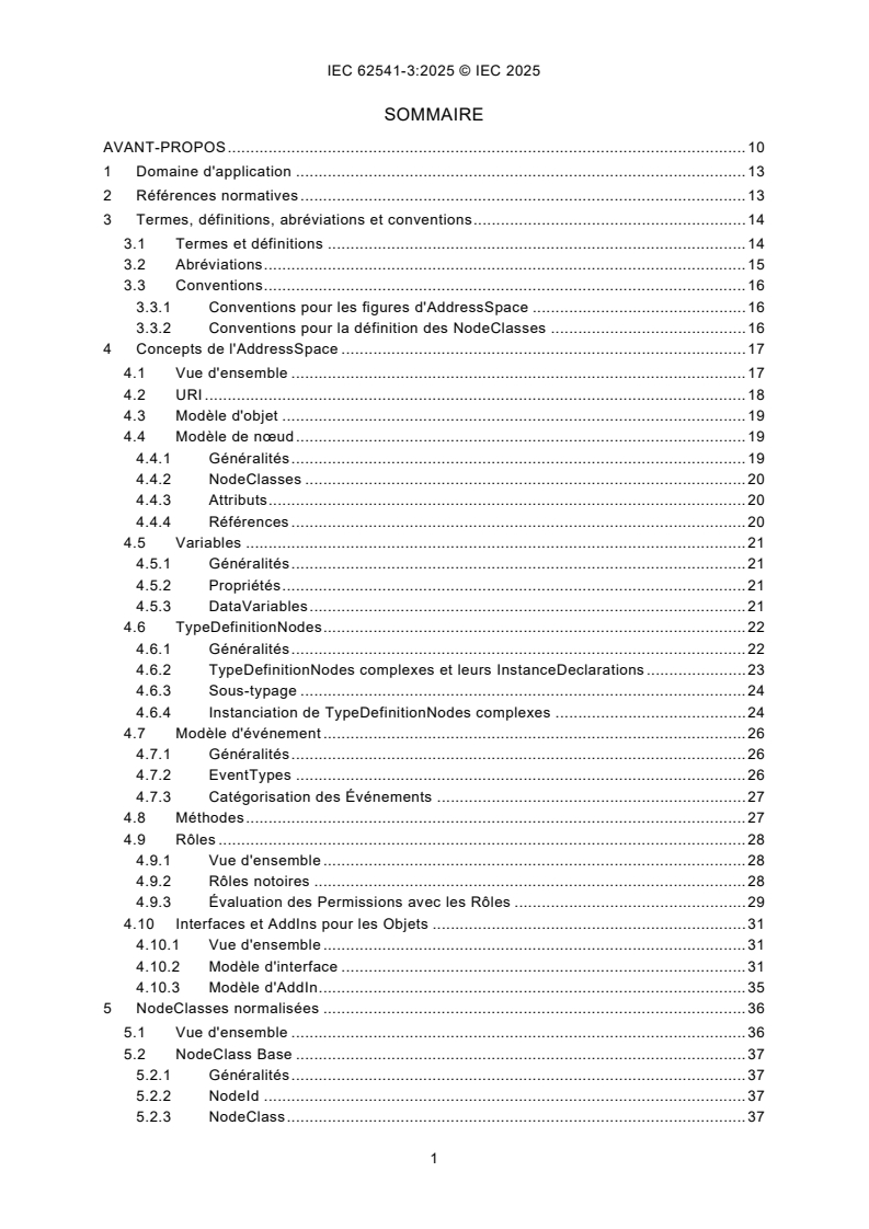 IEC 62541-3:2025 IEC 62541-3:2025 - Architecture unifiée OPC - Partie 3: Modèle d'espace d'adressage/22/2025 - Page 3 preview