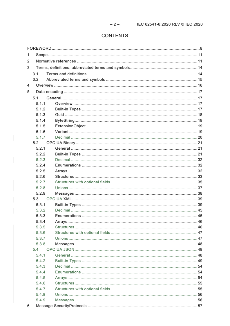 IEC 62541-6:2020 IEC 62541-6:2020 RLV - OPC Unified Architecture - Part 6: Mappings
Released:7/13/2020 - Page 4 preview