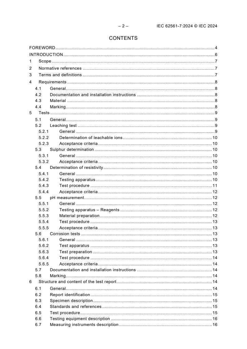 IEC 62561-7:2024 IEC 62561-7:2024 - Lightning protection system components (LPSC) - Part 7: Requirements for earthing enhancing compounds
Released:2/22/2024 - Page 4 preview