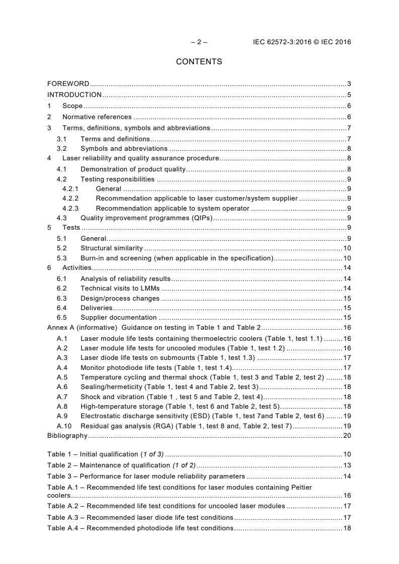 IEC 62572-3:2016 IEC 62572-3:2016 - Fibre optic active components and devices - Reliability standards - Part 3: Laser modules used for telecommunication
Released:8/18/2017 - Page 4 preview