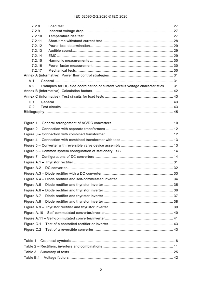 IEC 62590-2-2:2026 IEC 62590-2-2:2026 - Railway applications - Electronic power converters for fixed installations - Part 2-2: DC Traction applications - Controlled converters - Page 4 preview