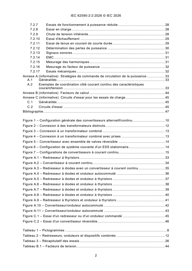 IEC 62590-2-2:2026 IEC 62590-2-2:2026 - Applications ferroviaires - Convertisseurs électroniques de puissance pour installations fixes - Partie 2-2 : Applications de traction en courant continu - Convertisseurs commandés - Page 4 preview