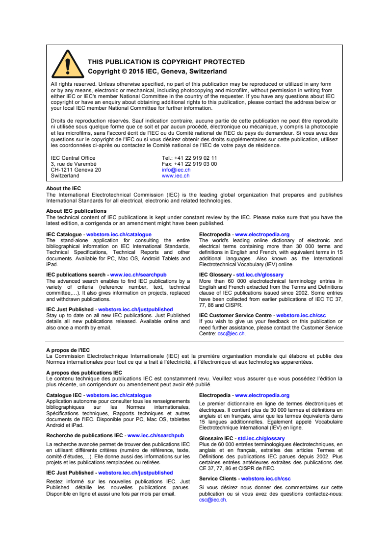 IEC 62601:2015 IEC 62601:2015 - Industrial networks - Wireless communication network and communication profiles - WIA-PA
Released:12/9/2015 - Page 2 preview