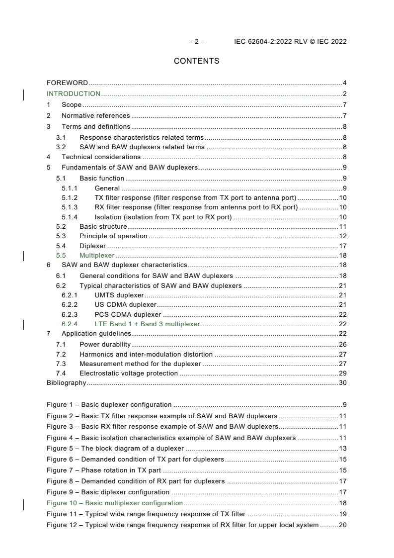 IEC 62604-2:2022 IEC 62604-2:2022 RLV - Surface acoustic wave (SAW) and bulk acoustic wave (BAW) duplexers of assessed quality - Part 2: Guidelines for the use
Released:9/1/2022 - Page 4 preview