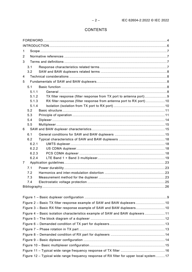 IEC 62604-2:2022 IEC 62604-2:2022 - Surface acoustic wave (SAW) and bulk acoustic wave (BAW) duplexers of assessed quality - Part 2: Guidelines for the use
Released:9/1/2022 - Page 4 preview