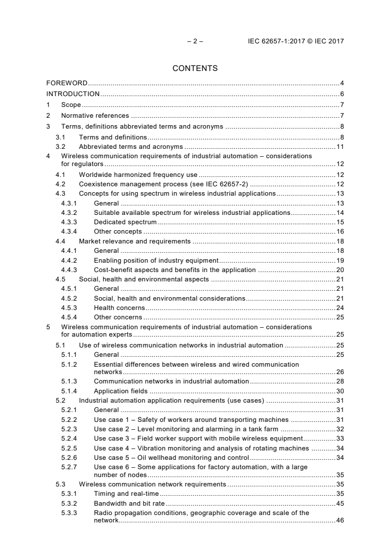 IEC 62657-1:2017 IEC 62657-1:2017 - Industrial communication networks - Wireless communication networks - Part 1: Wireless communication requirements and spectrum considerations
Released:6/19/2017 - Page 4 preview
