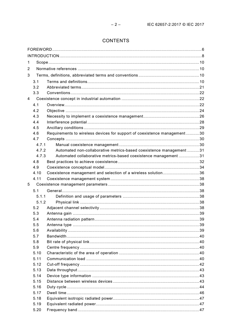 IEC 62657-2:2017 IEC 62657-2:2017 - Industrial communication networks - Wireless communication networks - Part 2: Coexistence management
Released:5/11/2017 - Page 4 preview