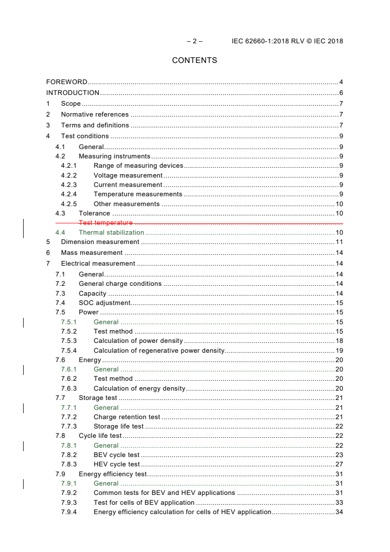 IEC 62660-1:2018 IEC 62660-1:2018 RLV - Secondary lithium-ion cells for the propulsion of electric road vehicles - Part 1: Performance testing
Released:12/12/2018 - Page 4 preview