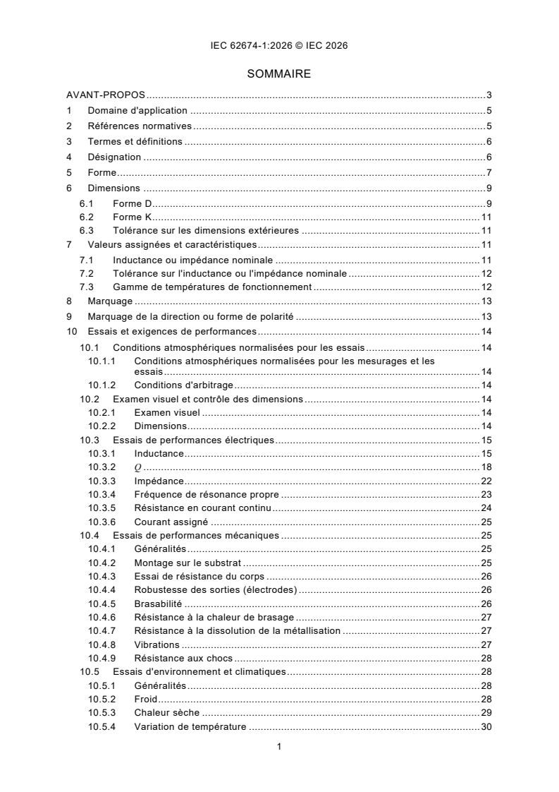 IEC 62674-1:2026 iec62674-1{ed1.0}fr - IEC 62674-1:2026 - High frequency inductive components - Part 1: Fixed surface mount inductors for use in electronic and telecommunication equipment - Page 3 preview