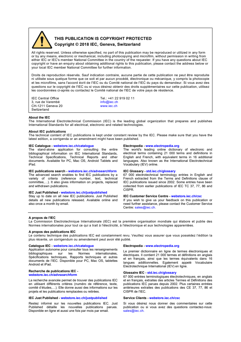 IEC 62707-1:2013/AMD1:2018 IEC 62707-1:2013/AMD1:2018 - Amendment 1 - LED-binning - Part 1: General requirements and white colour grid intended for automotive applications intended for automotive applications
Released:8/17/2018 - Page 2 preview