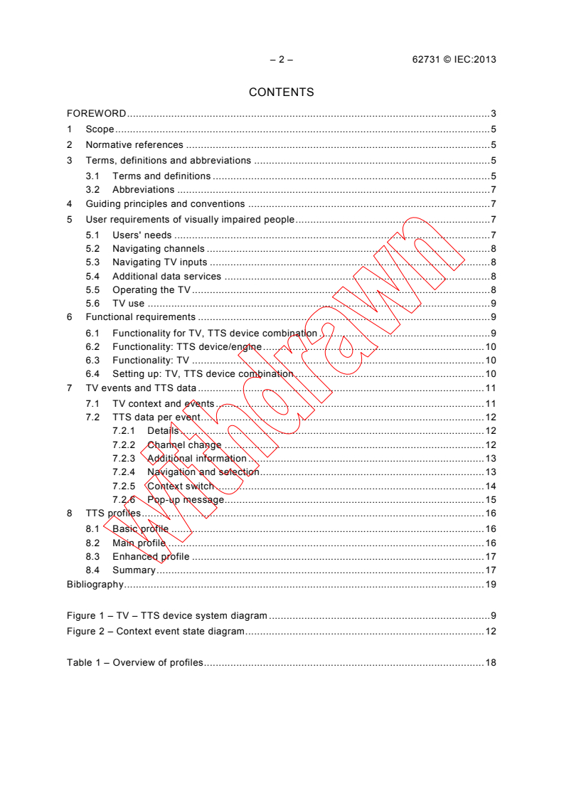 IEC 62731:2013 IEC 62731:2013 - Text-to-speech for television - General requirements
Released:1/29/2013 - Page 4 preview