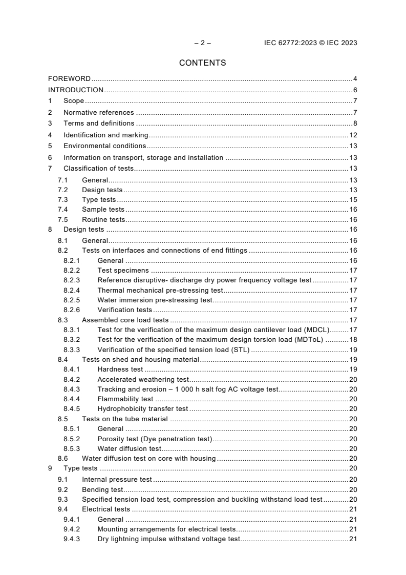 IEC 62772:2023 IEC 62772:2023 - Composite hollow core station post insulators with a.c. voltage greater than 1 000 V and d.c. voltage greater than 1 500 V - Definitions, test methods and acceptance criteria
Released:11/15/2023 - Page 4 preview