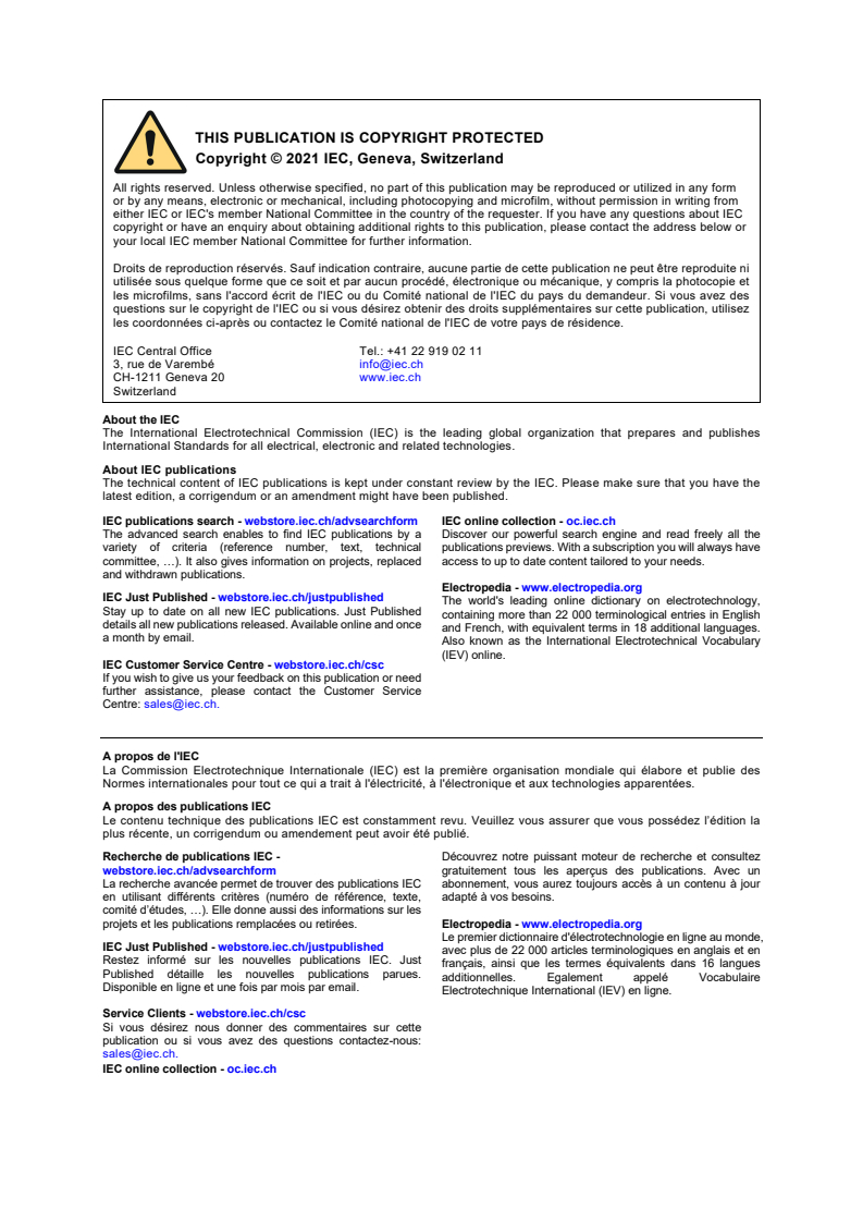 IEC 62841-2-1:2017/AMD1:2021 IEC 62841-2-1:2017/AMD1:2021 - Amendment 1 - Electric motor-operated hand-held tools, transportable tools and lawn and garden machinery - Safety - Part 2-1: Particular requirements for hand-held drills and impact drills - Page 2 preview