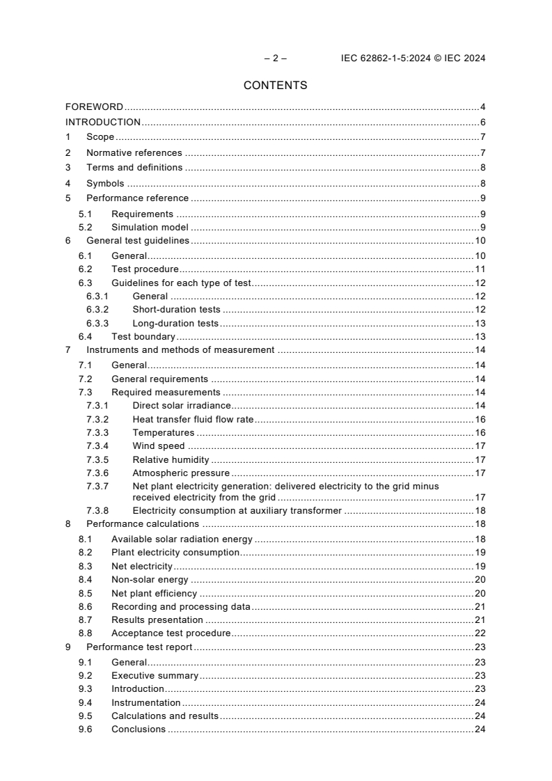 IEC 62862-1-5:2024 IEC 62862-1-5:2024 - Solar thermal electric plants - Part 1-5: Performance test code for solar thermal electric plants
Released:4/3/2024 - Page 4 preview