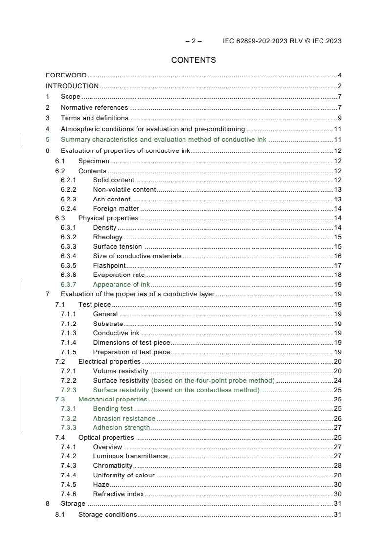 IEC 62899-202:2023 IEC 62899-202:2023 RLV - Printed electronics - Part 202: Materials - Conductive ink
Released:5/2/2023 - Page 4 preview