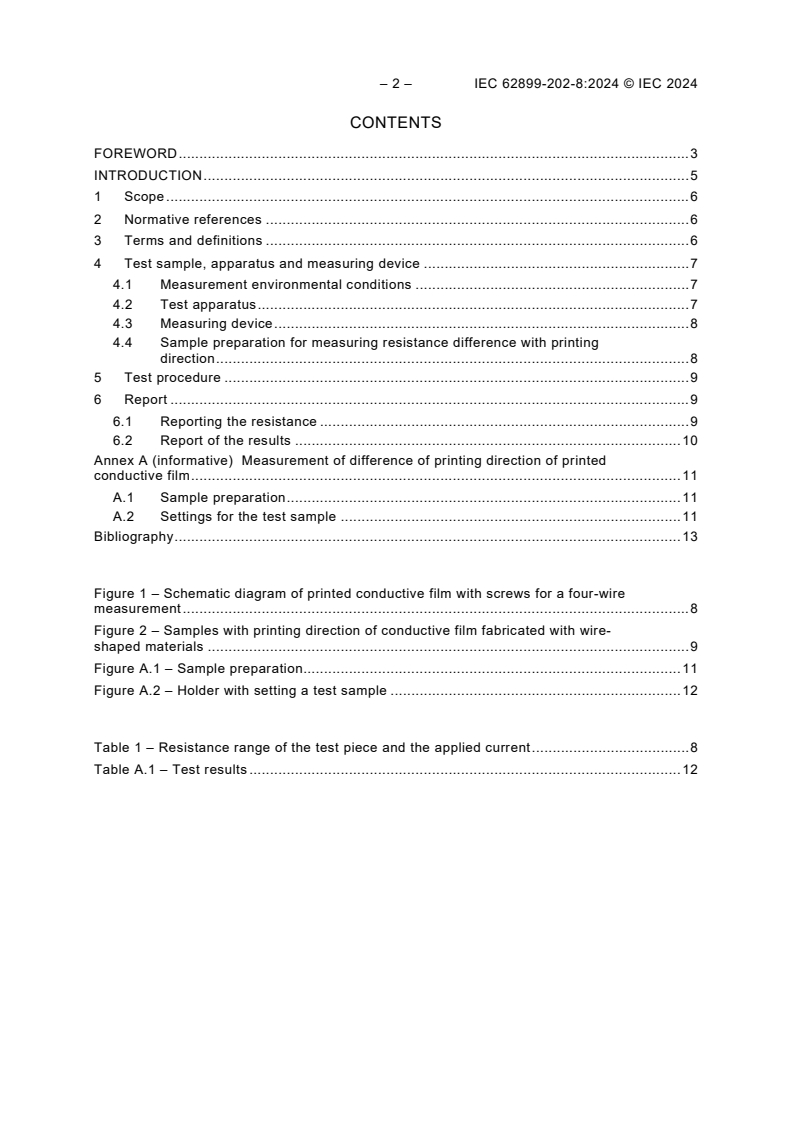IEC 62899-202-8:2024 IEC 62899-202-8:2024 - Printed electronics - Part 202-8: Materials - Conductive ink - Measurement of difference in resistance of printing direction of conductive film fabricated with wire-shaped materials
Released:3/15/2024 - Page 4 preview