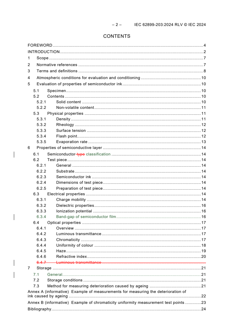 IEC 62899-203:2024 IEC 62899-203:2024 RLV - Printed electronics - Part 203: Materials - Semiconductor ink
Released:5/28/2024 - Page 4 preview