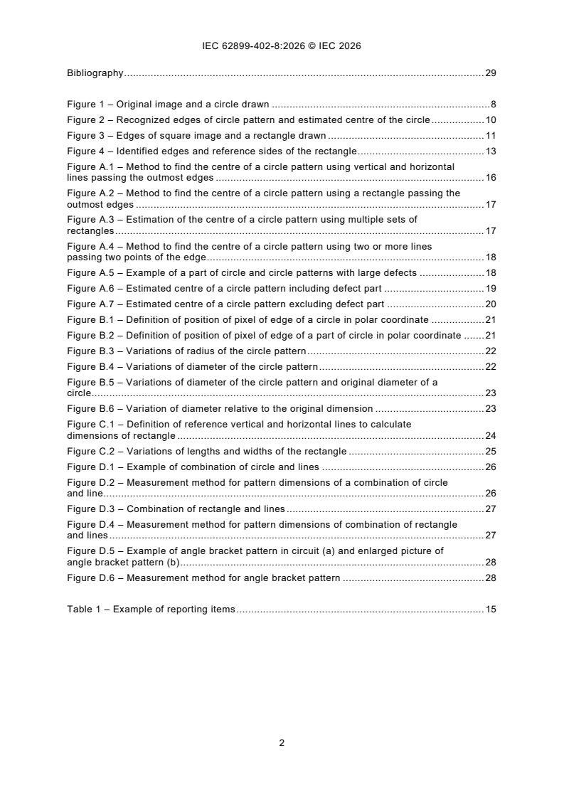 IEC 62899-402-8:2026 IEC 62899-402-8:2026 - Printed electronics - Part 402-8: Printability - Measurement of qualities - Shape pattern dimension - Page 4 preview