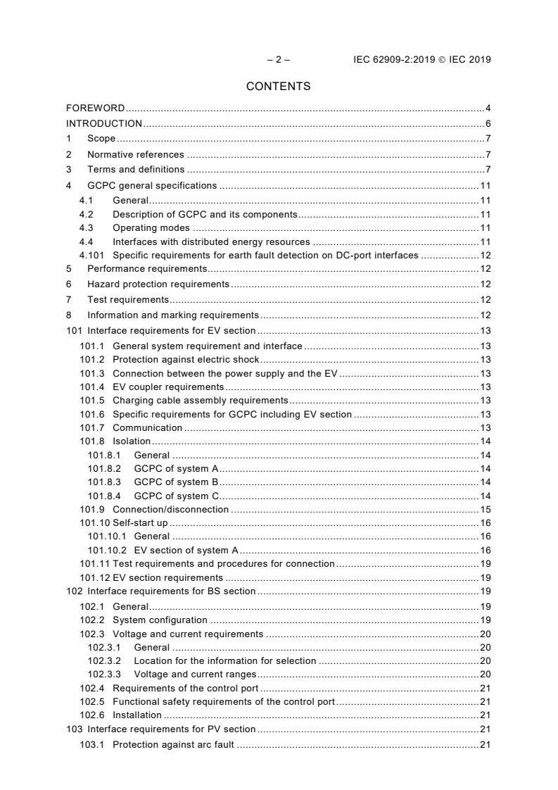 IEC 62909-2:2019 IEC 62909-2:2019 - Bi-directional grid-connected power converters - Part 2: Interface of GCPC and distributed energy resources
Released:3/8/2019 - Page 4 preview