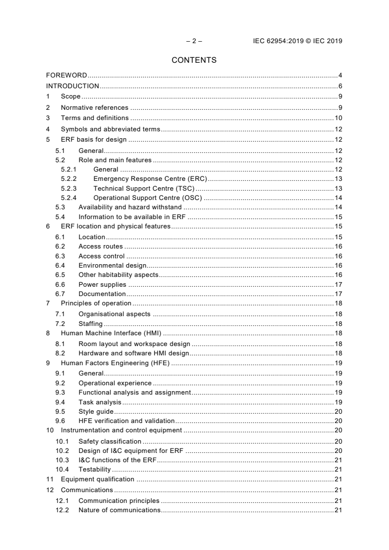 IEC 62954:2019 IEC 62954:2019 - Nuclear power plants - Control rooms - Requirements for emergency response facilities
Released:1/24/2019 - Page 4 preview
