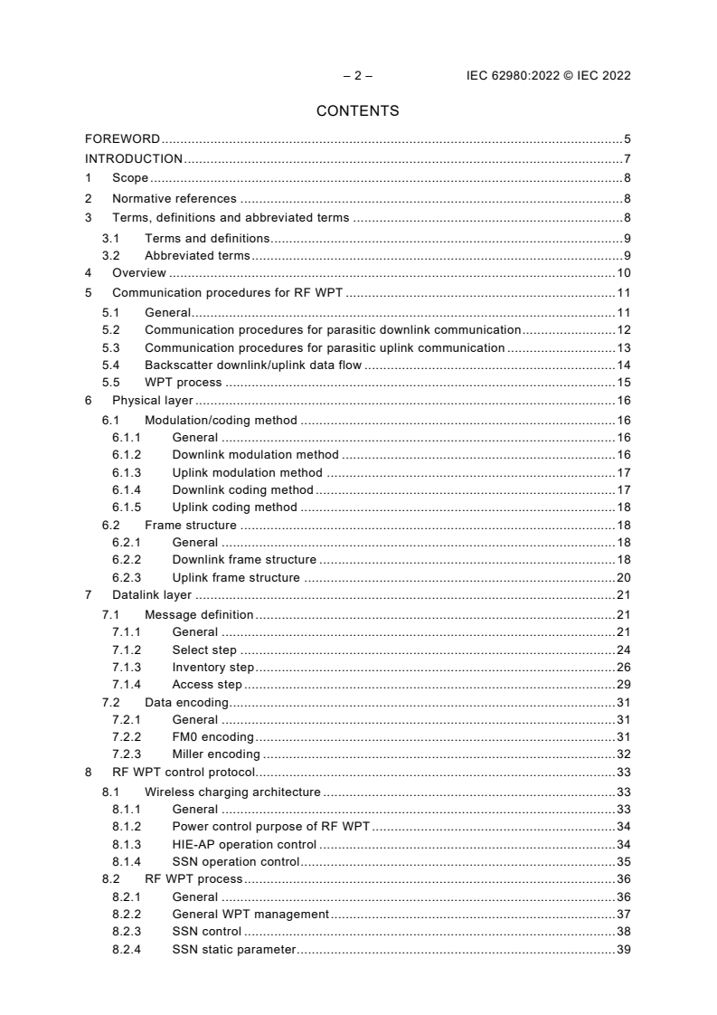 IEC 62980:2022 IEC 62980:2022 - Parasitic communication protocol for radio-frequency wireless power transmission
Released:9/28/2022 - Page 4 preview