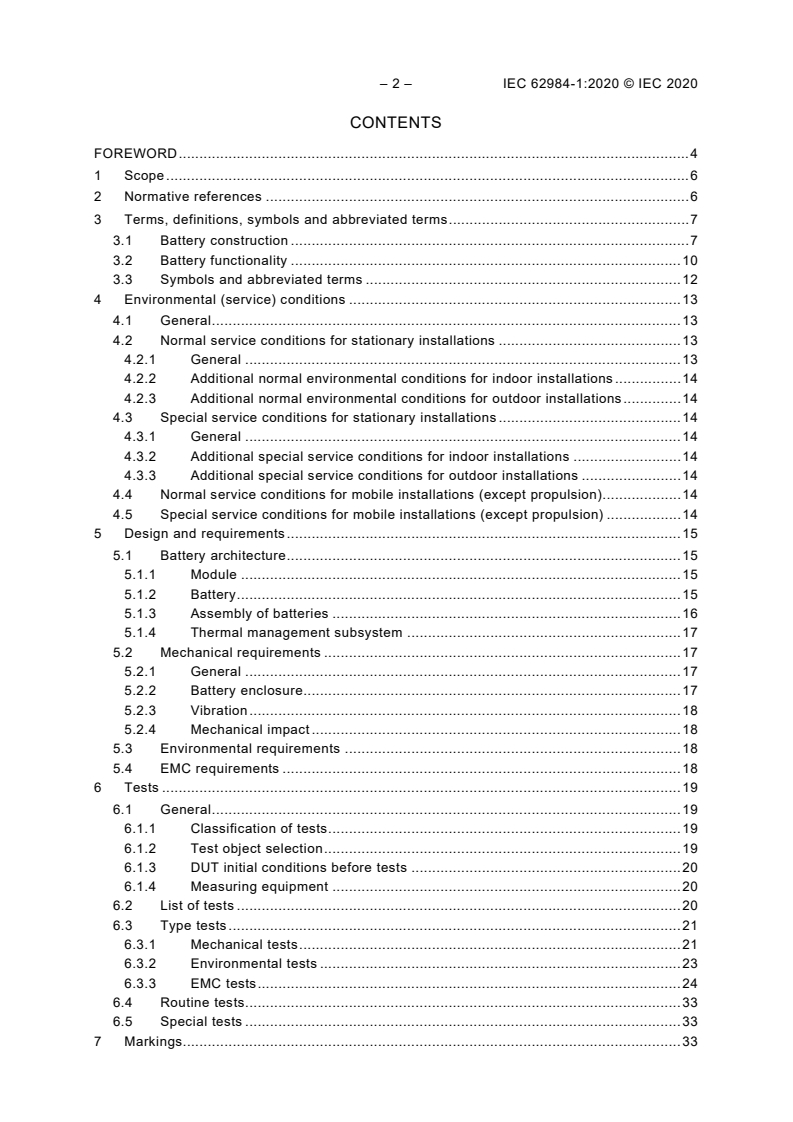 IEC 62984-1:2020 IEC 62984-1:2020 - High-temperature secondary batteries - Part 1: General requirements
Released:3/11/2020 - Page 4 preview