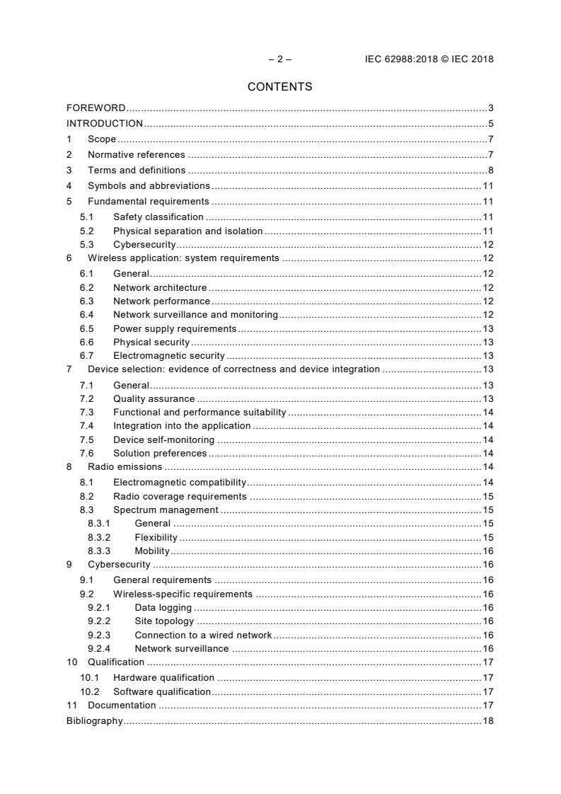 IEC 62988:2018 IEC 62988:2018 - Nuclear power plants - Instrumentation and control systems important to safety - Selection and use of wireless devices
Released:5/7/2018 - Page 4 preview