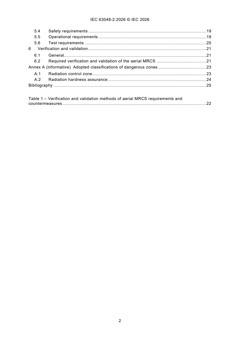 IEC 63048-2:2026 IEC 63048-2:2026 - Mobile remotely controlled systems (MRCSs) for nuclear and radiological applications - Part 2: Particular requirements for aerial surveillance - Page 4 preview