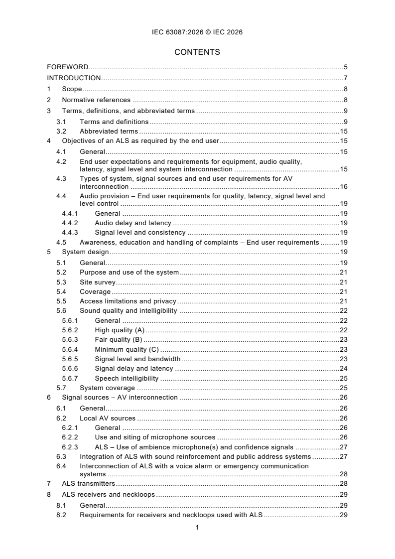 IEC 63087:2026 iec63087{ed1.0}en - Assistive listening devices and systems for active assisted living - Page 3 preview