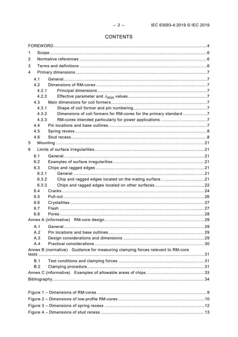 IEC 63093-4:2019 IEC 63093-4:2019 - Ferrite cores - Guidelines on dimensions and the limits of surface irregularities - Part 4: RM-cores
Released:3/8/2019 - Page 4 preview