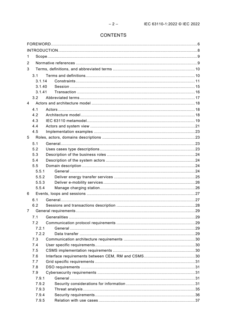 IEC 63110-1:2022 IEC 63110-1:2022 - Protocol for management of electric vehicles charging and discharging infrastructures - Part 1: Basic definitions, use cases and architectures
Released:7/29/2022 - Page 4 preview