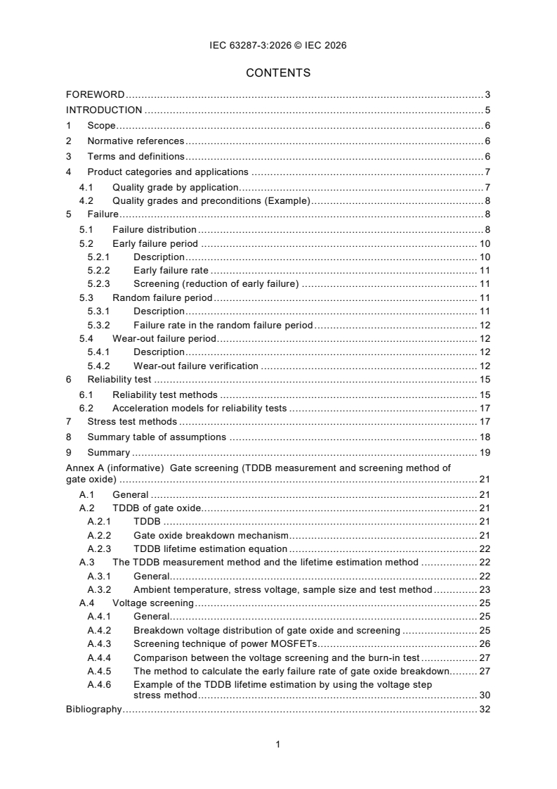 IEC 63287-3:2026 iec63287-3{ed1.0}en - Semiconductor devices - Generic semiconductor qualification guidelines - Part 3: Guidelines for reliability qualification plans for power semiconductor module - Page 3 preview