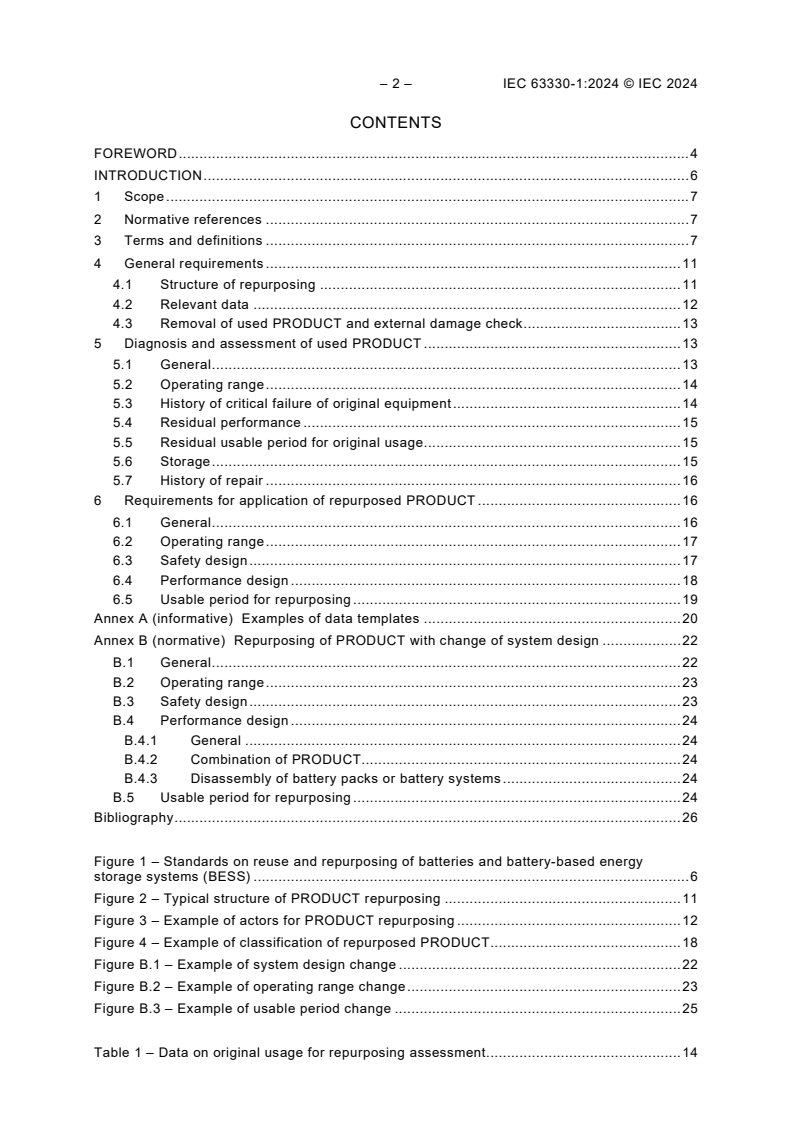 IEC 63330-1:2024 IEC 63330-1:2024 - Repurposing of secondary batteries - Part 1: General requirements
Released:6/28/2024 - Page 4 preview
